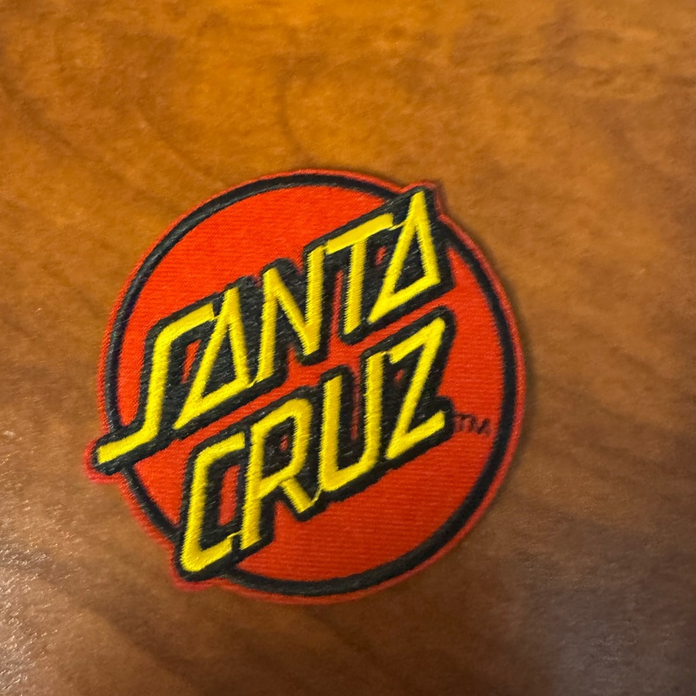 Santa Cruz Red and Yellow Logo Patch
